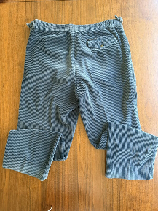 Vintage Members Only Mens Wide Wale Corduroy Pants Navy - Size M