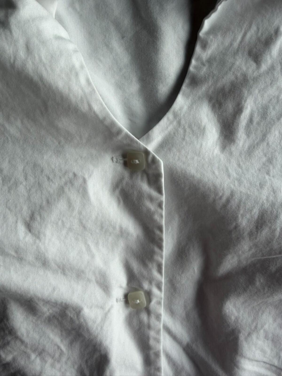 Tyler Boe Women's White Cotton Long Sleeve Tunic - Size 8