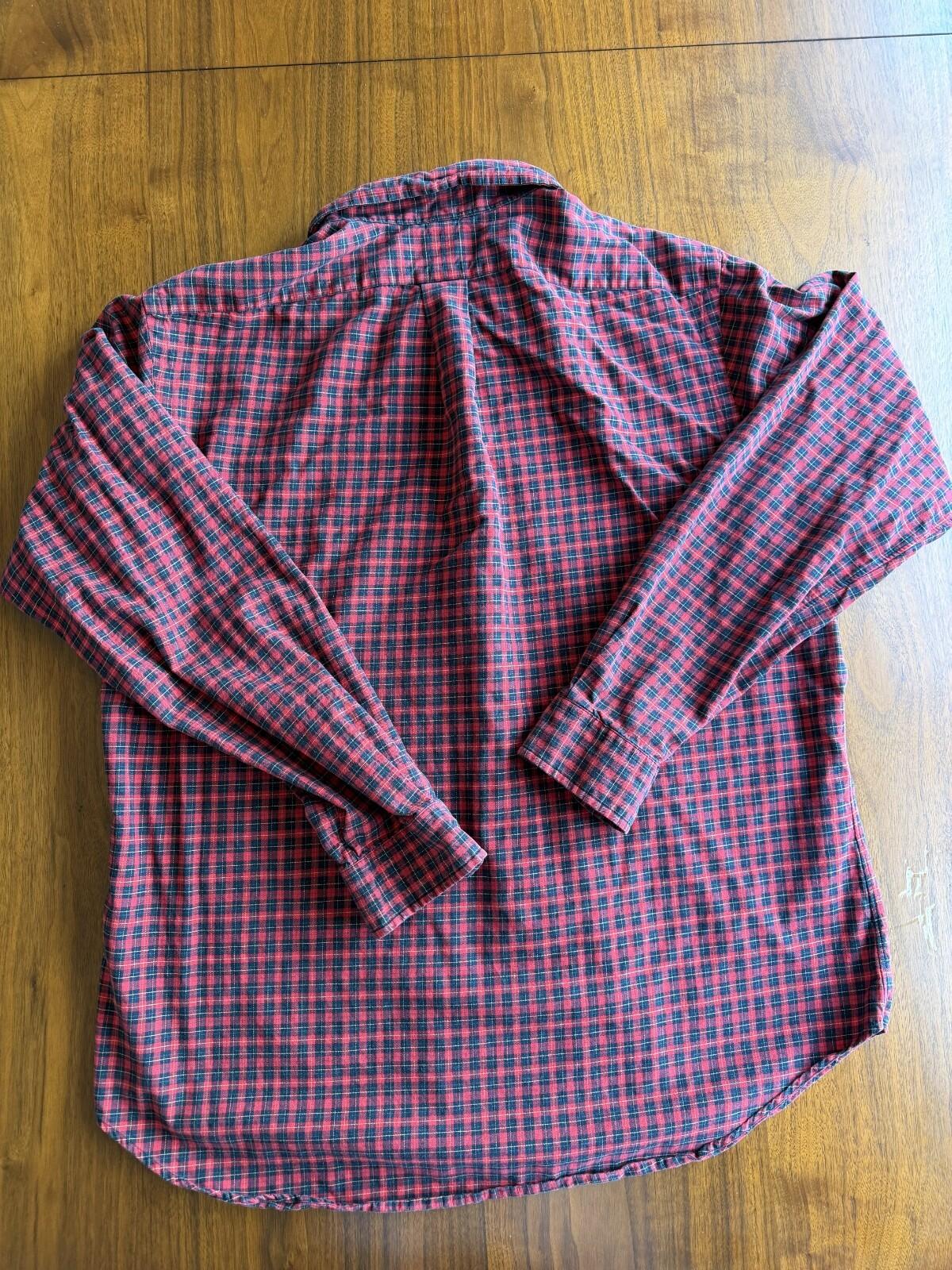 Polo Ralph Lauren Men's Classic Fit Red Plaid Button-Down - Size L