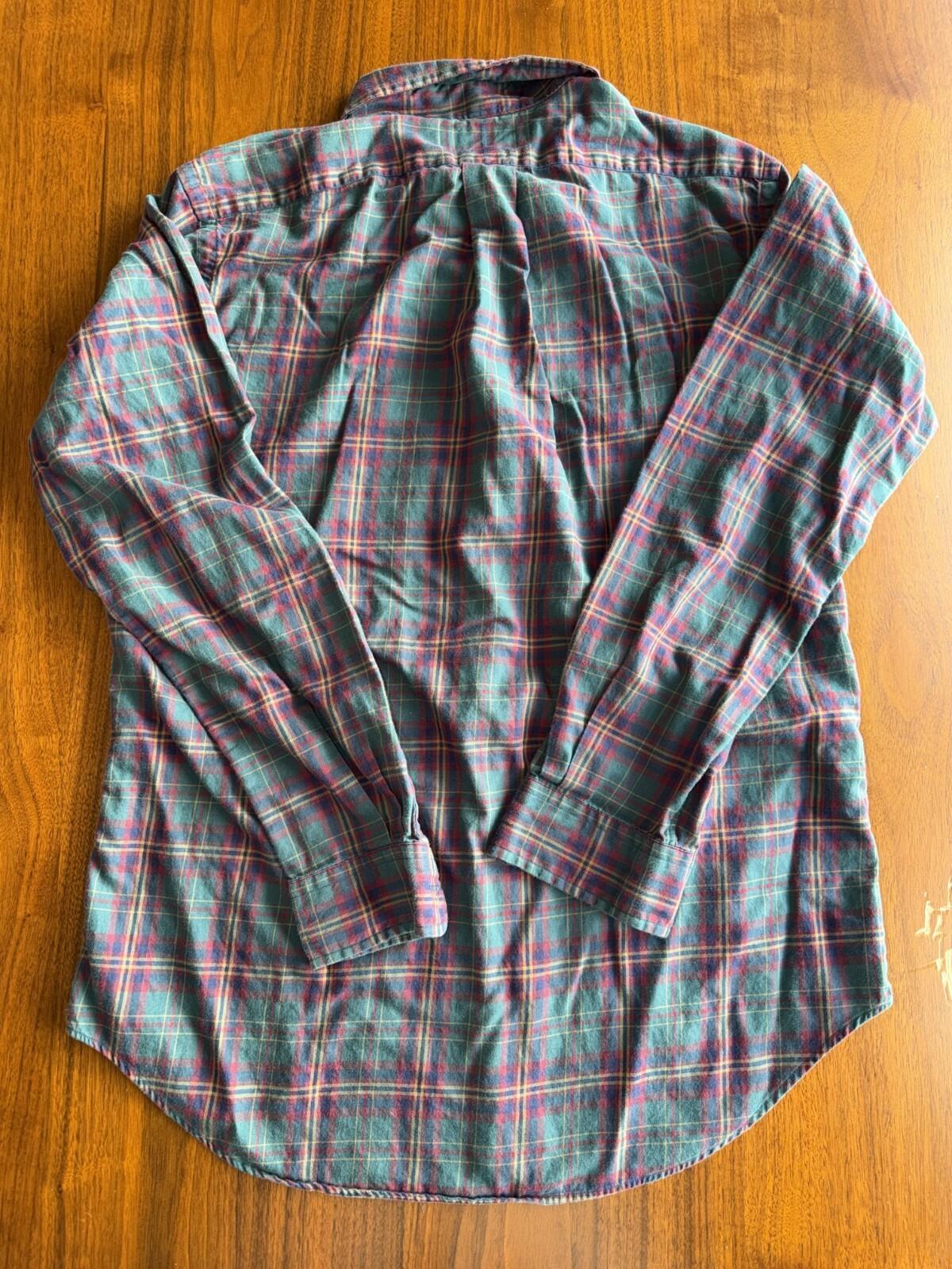 Polo Ralph Lauren Men's Classic Fit Green Plaid Button Down - Size S