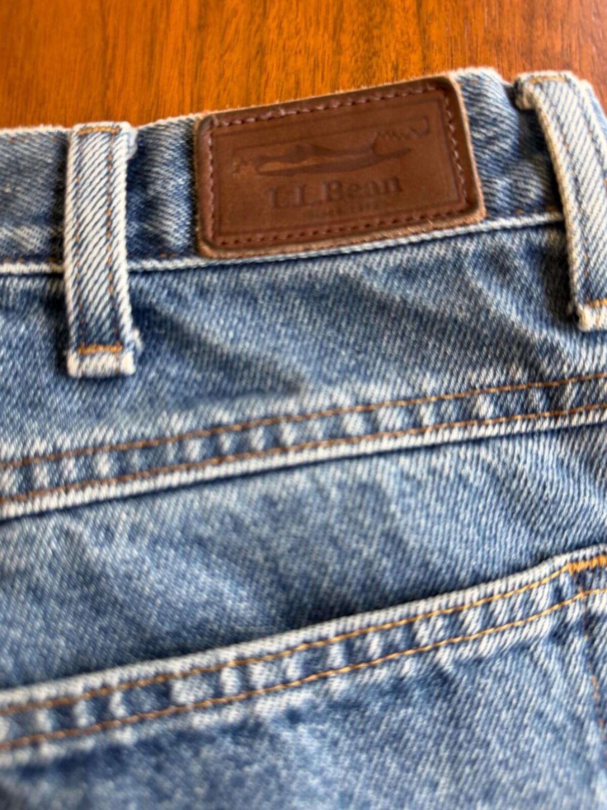 L.L. Bean Vintage Men's Classic Fit Straight Leg Denim Jeans - Size 36x32