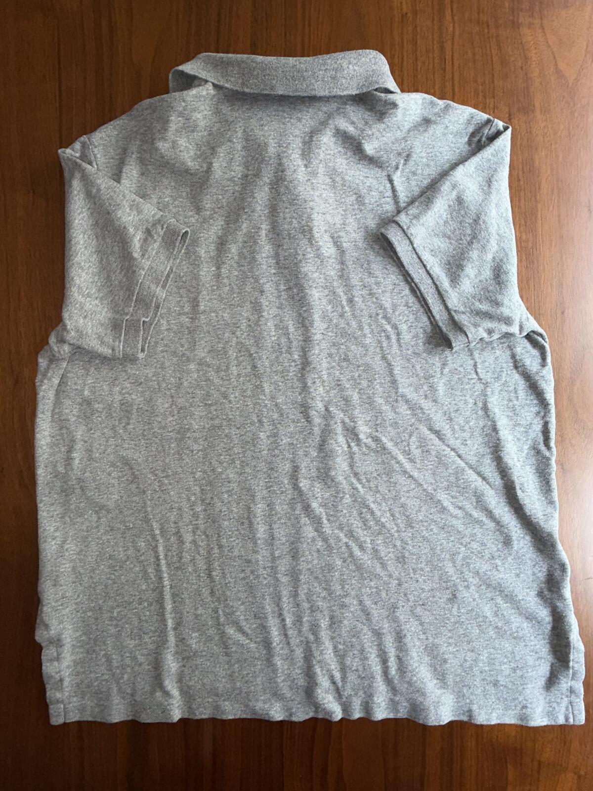 Polo Ralph Lauren Custom Fit Gray Short Sleeve Polo Shirt - Size Large