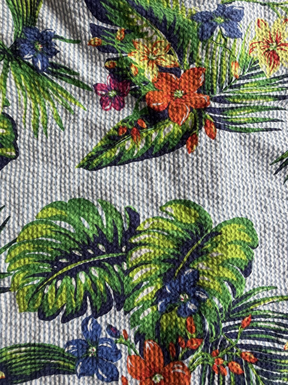 Ralph Lauren Classic Fit Floral Seersucker Button-Up Shirt - Size L