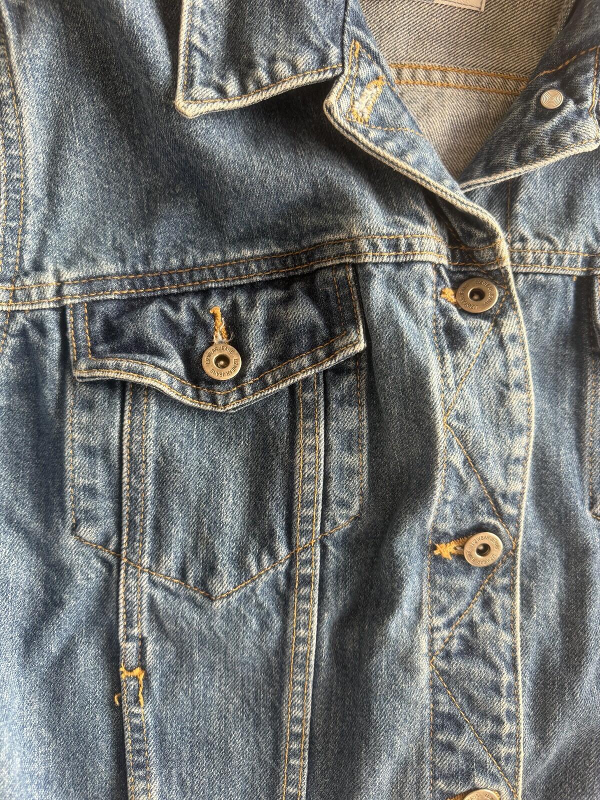 Liz Claiborne Women's Jeans Denim Trucker Jacket - Size XL