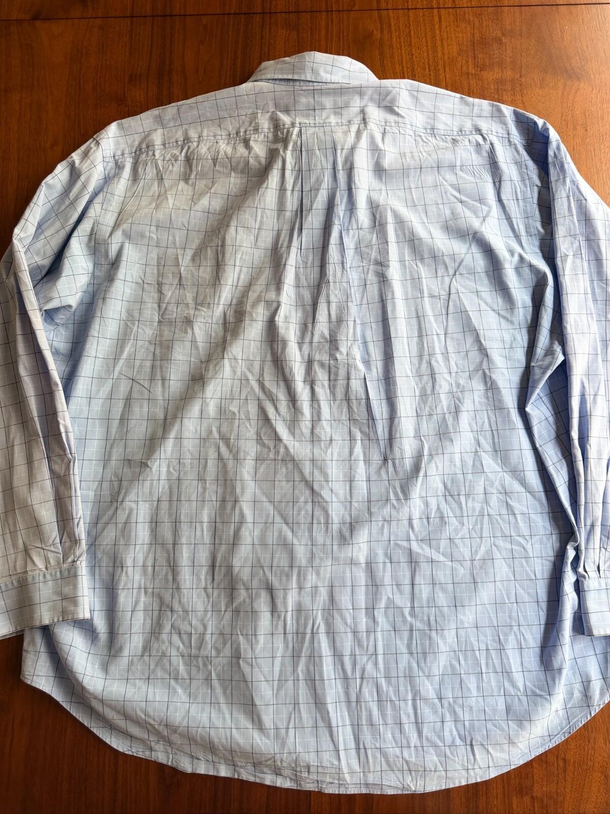 Polo Ralph Lauren Blake Men's XL Blue Grid Plaid Long Sleeve Button Down Shirt