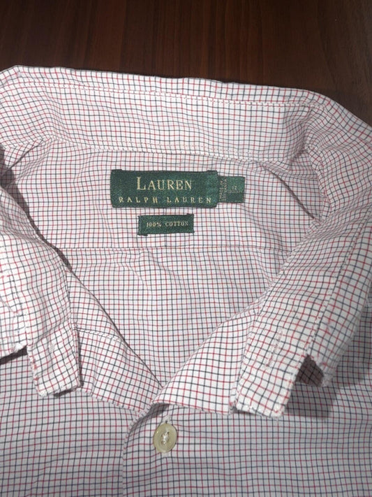 Lauren Ralph Lauren Men's Microcheck Plaid Dress Shirt - Size 17-36