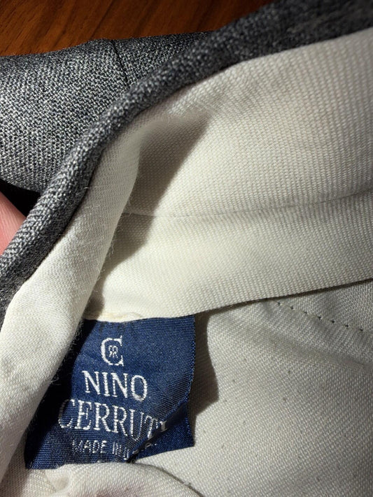 Nino Cerruti Men's Grey Dress Pants - Size 34