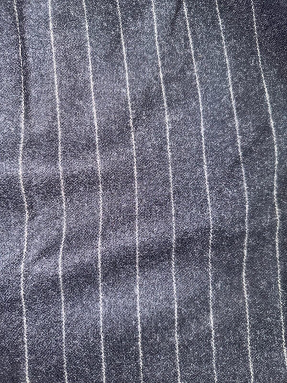 Vintage Badgley Mischka Women's Wool Pinstripe Skirt Charcoal Grey - Size 14