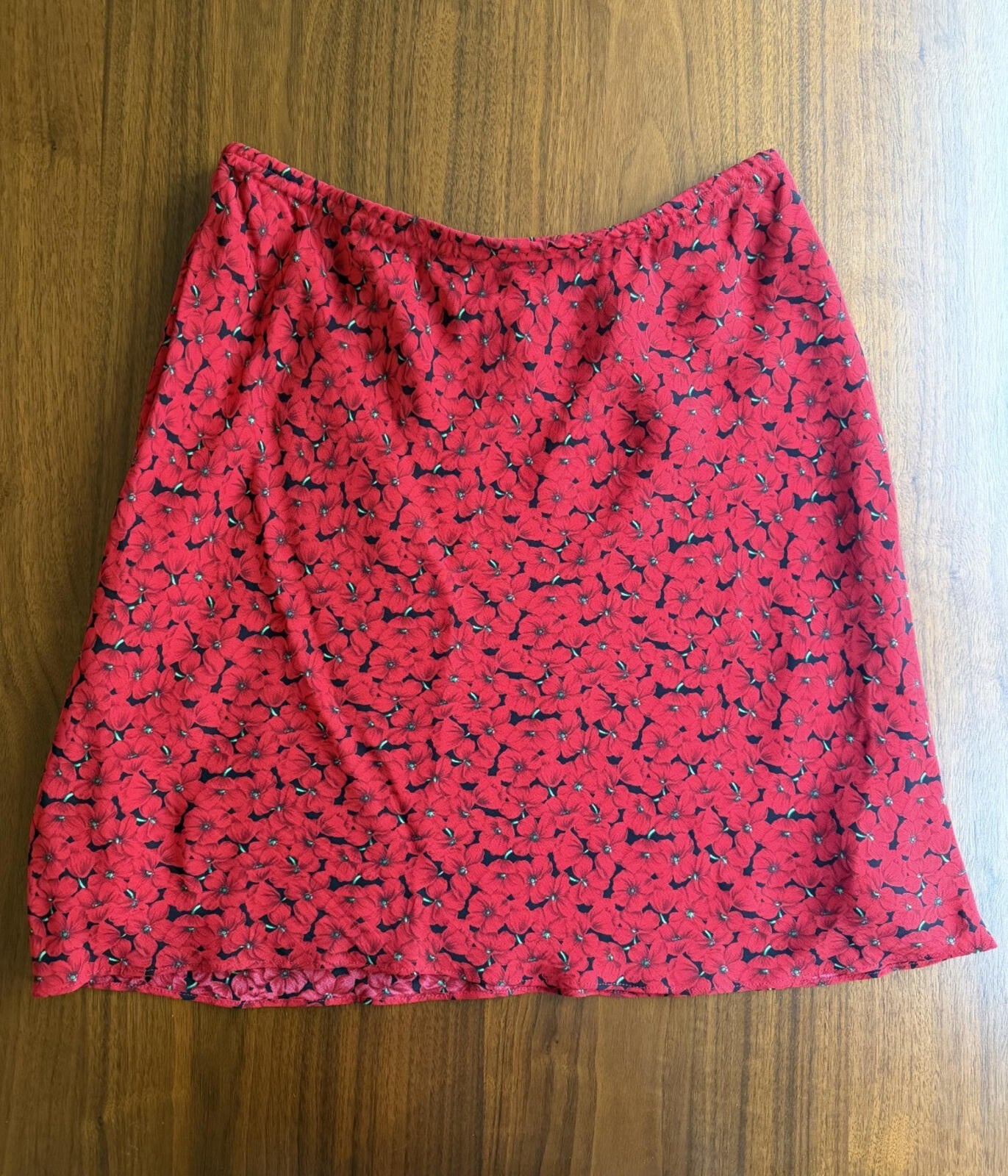 Jones NY Women's Red Floral Print Mini Skirt - Size 27