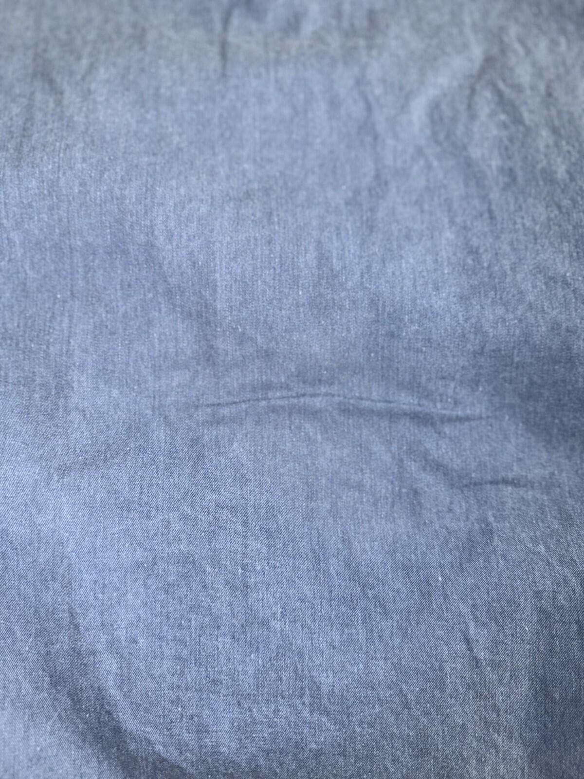 RedHead Men's Short Sleeve Blue Button-Down Work Shirt - Size Large