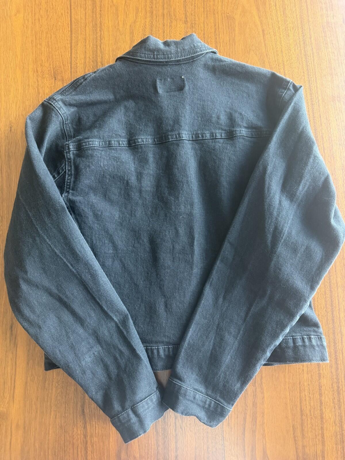 French Dressing Women's Black Jeans Jacket w/Zipped Pockets - Size 8