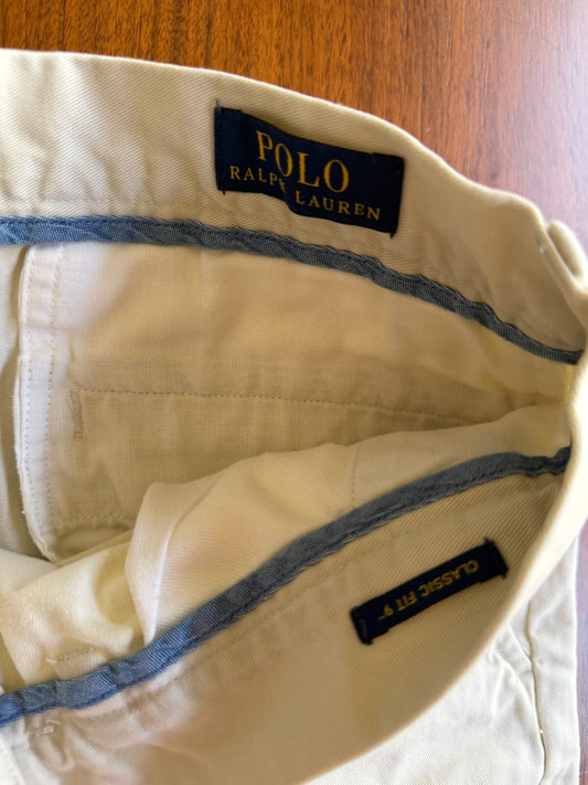 Polo Ralph Lauren Mens Size 34 Beige Cotton Chino Shorts