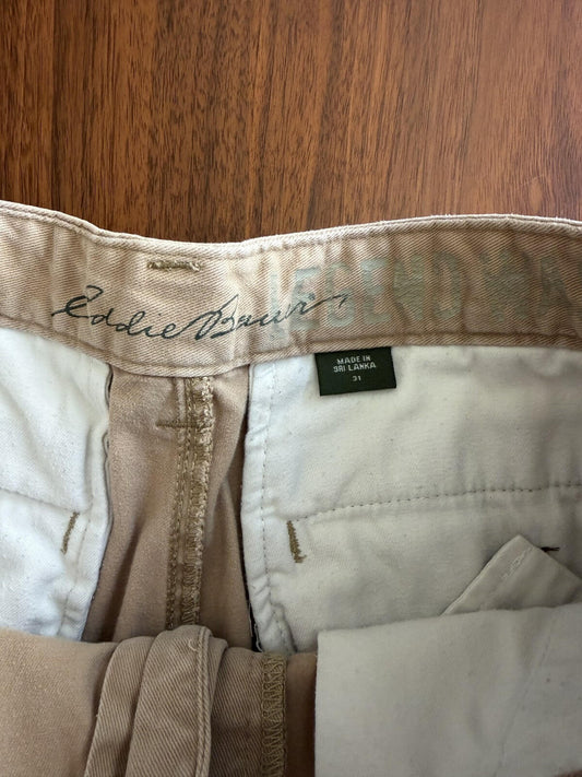 Eddie Bauer Men's Legendary Khaki Shorts - Size 31