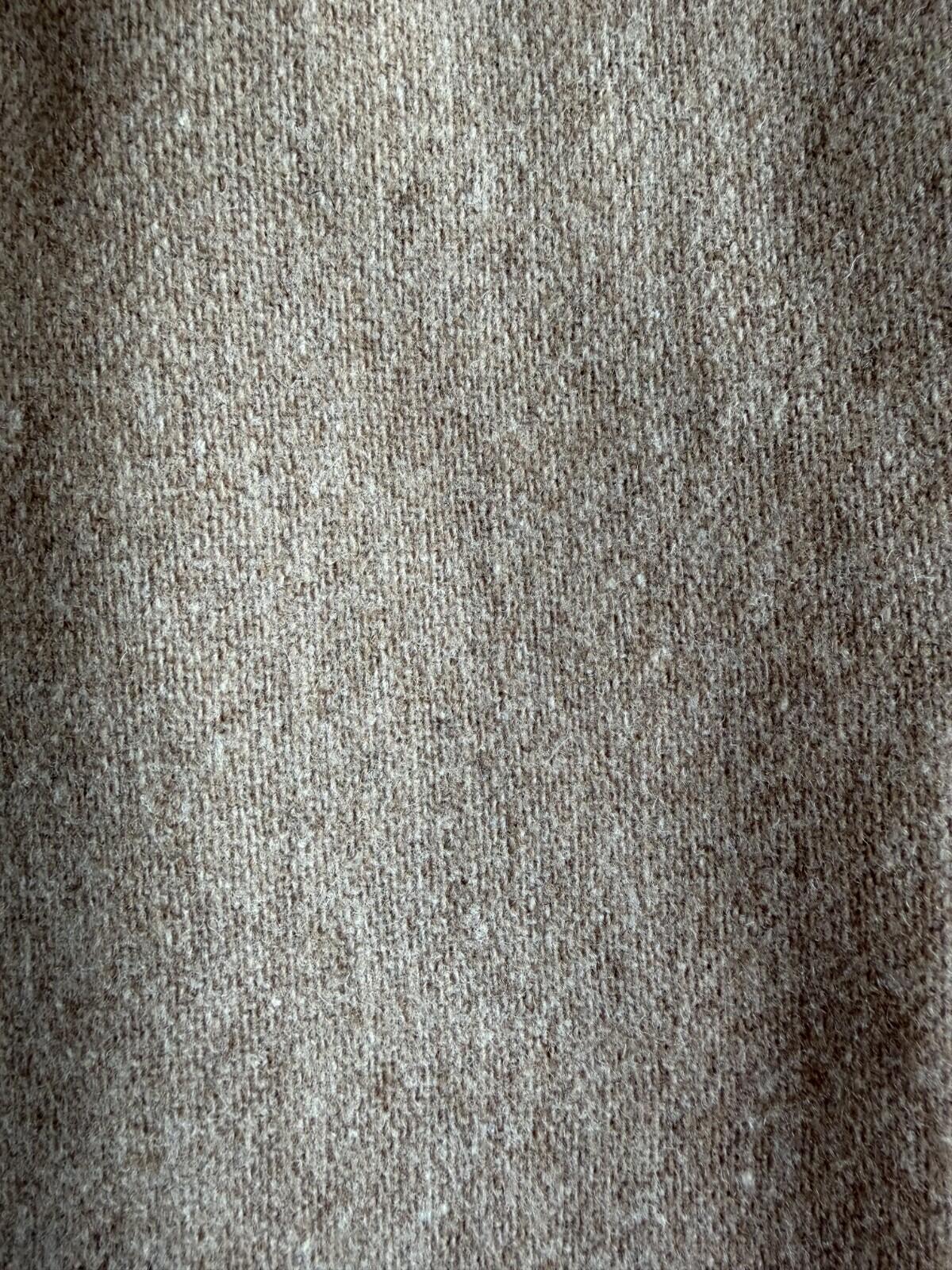 Vintage Jantzen Women's High Waisted Heathered Tan Wool Blend Trousers - Size 12