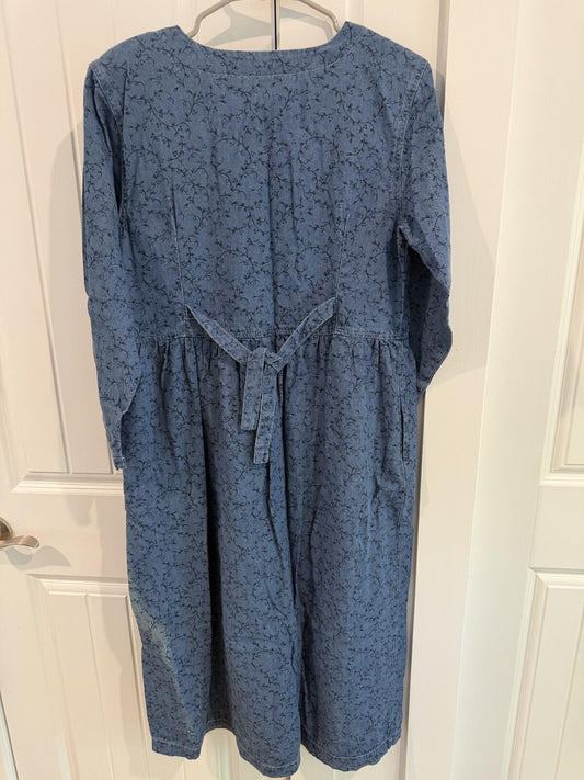 Capacity Women's Floral Patterned Denim Dress - Size S