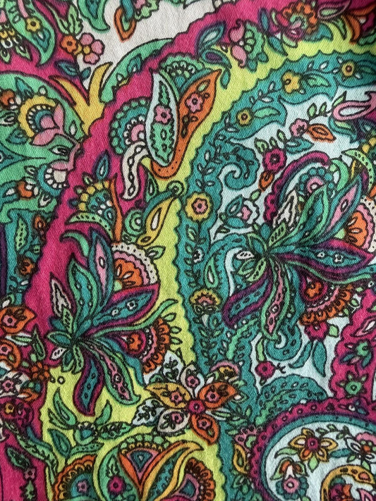 Tommy Hilfiger Women's Multicolor Paisley Print Cropped Pants - Size 16