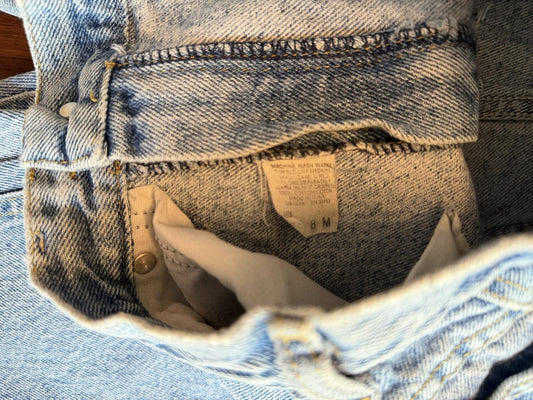Vintage Lee Light Wash High-Rise Relaxed Fit Denim Jeans - Size 8M