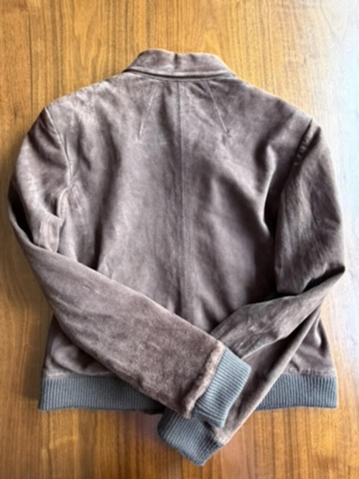 Talbot's Brown Suede Bomber Jacket - Size 14P