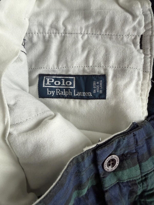 Polo Ralph Lauren Blackwatch Plaid Cotton Shorts - Size 32