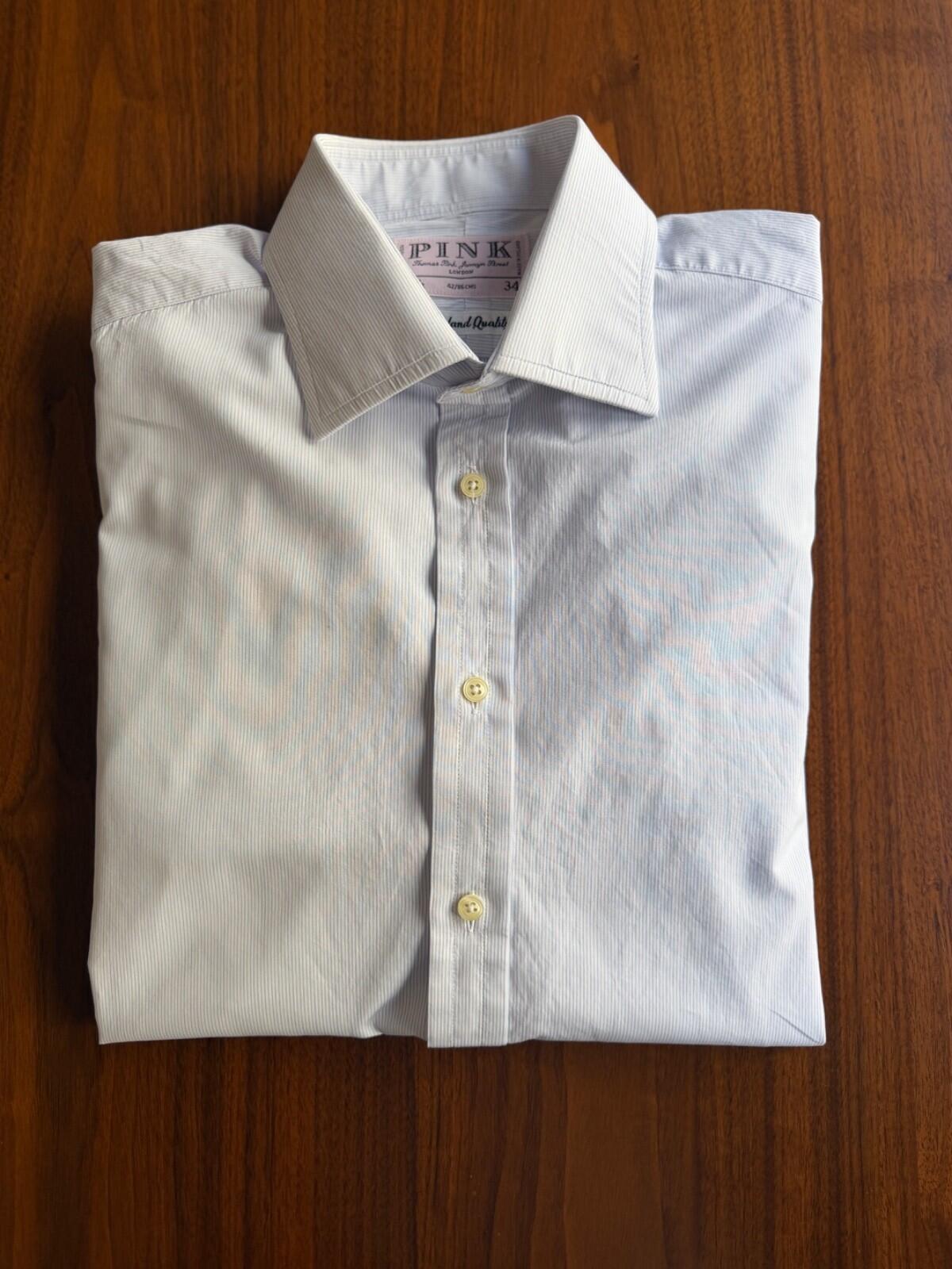 Thomas Pink Sea Island Quality Dress Shirt