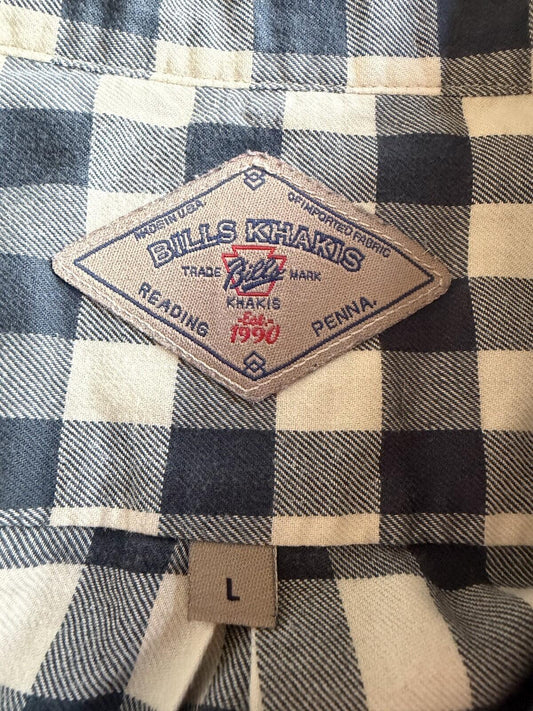 Bills Khakis Men's Gingham Check Long Sleeve Button Down - Size L