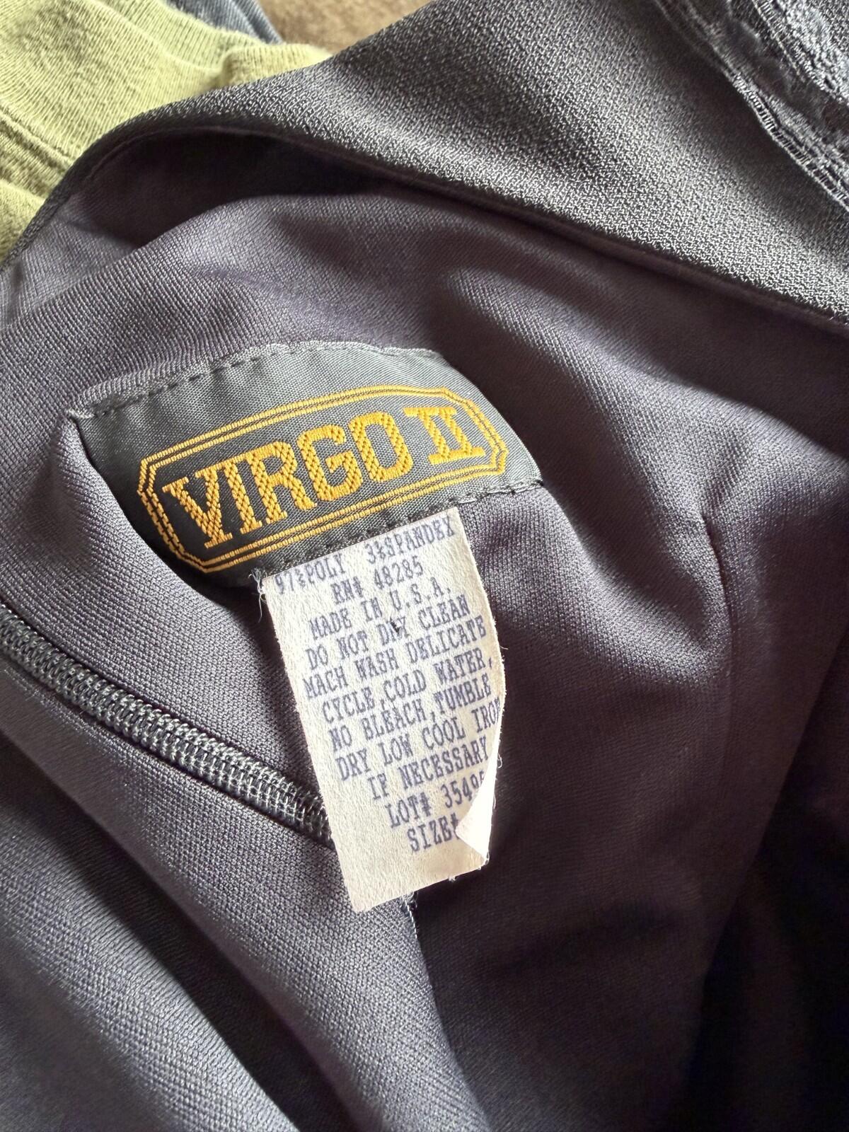 Vintage Virgo II Women's Boatneck Sheath Dress Black - Size 10