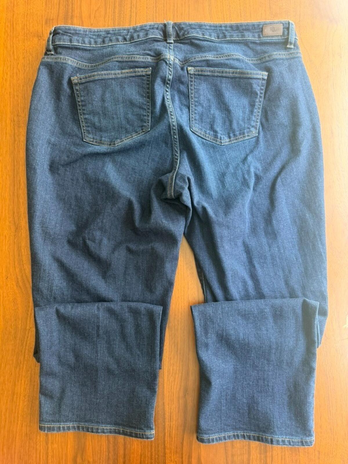 Lauren Ralph Lauren Women's Dark Wash Jeans - Size 20W