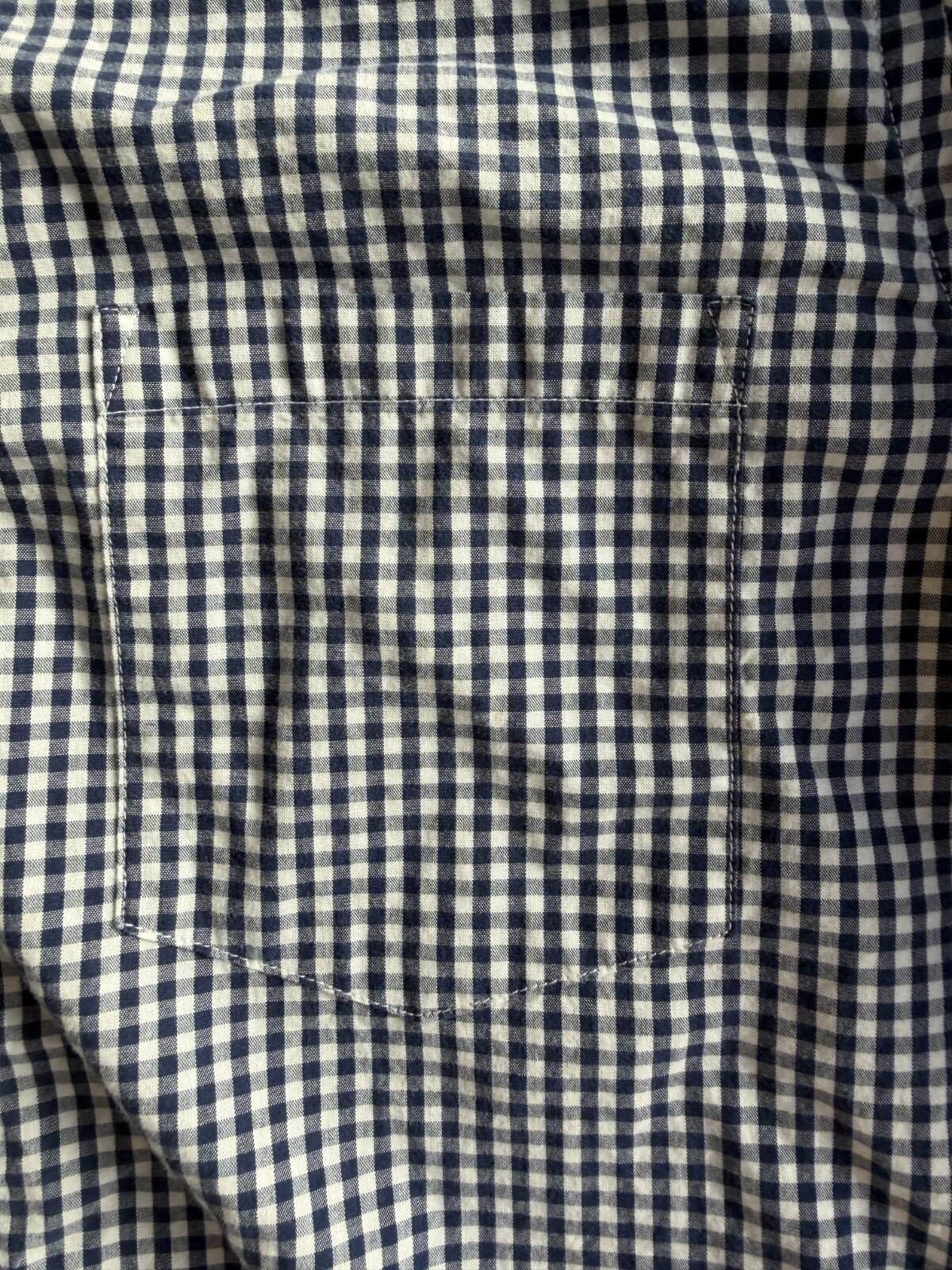 J.Crew Men's Slim Fit Blue Gingham Button-Down Shirt - Size S