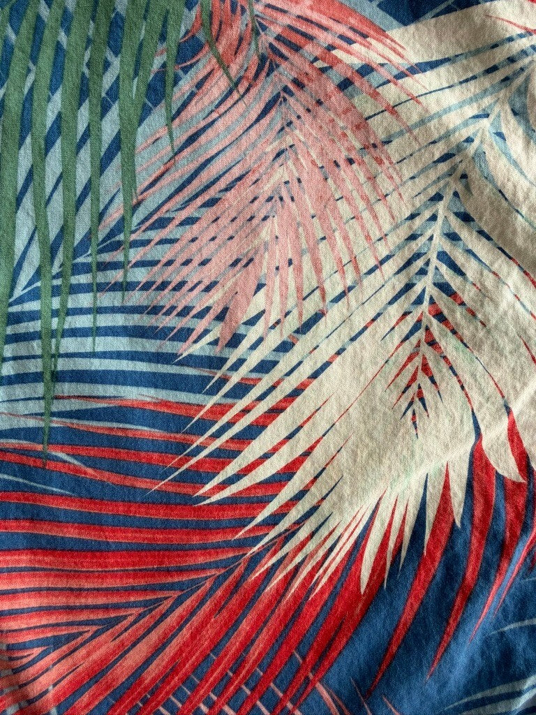 Pacsun Men's Tropical Print Short Sleeve Button-Up Shirt - Size M
