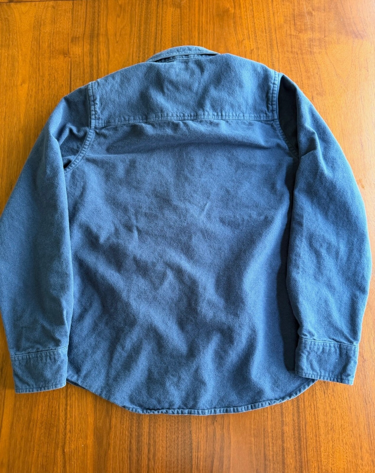 L.L.Bean Women's Blue Flannel Shirt Button-Up Shirt - Size M