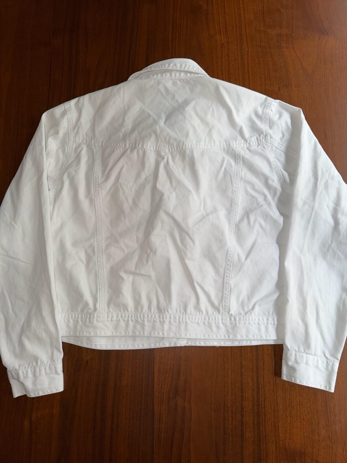 Vintage Bill Blass Jeanswear Women's Cotton Jacket White - Size S