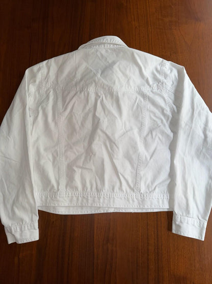 Vintage Bill Blass Jeanswear Women's Cotton Jacket White - Size S
