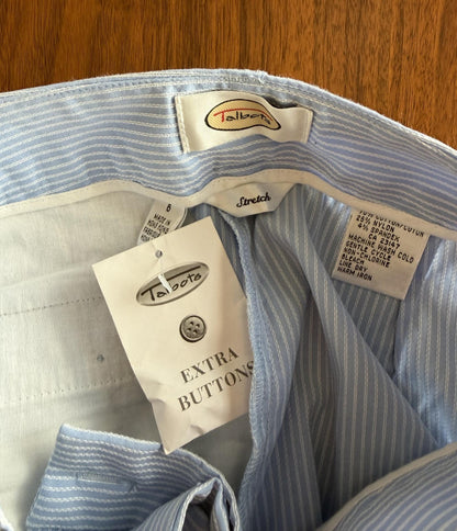 Talbots NWT Women's Striped High-Rise Cropped Pants  Blue and White - Size 6