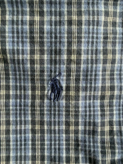 Polo Ralph Lauren Men's Lowell Blue Plaid Long Sleeve Button-Down - Size M