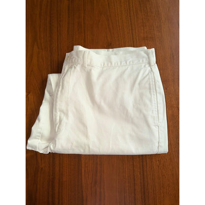 Lands' End Men's White Traditional Fit Chino Pants - Size 42 Regular