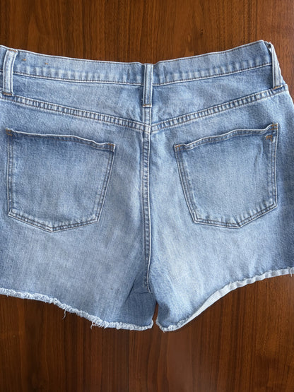 Madewell Women's Light Blue Denim Shorts - Size 32