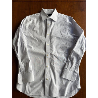 Banana Republic Mens Slim Fit Light Blue Stripe Long Sleeve Shirt - Size M