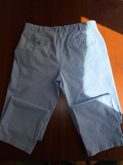 IZOD Saltwater Stretch Straight Fit Chino Pants Light Blue - Size 36x32