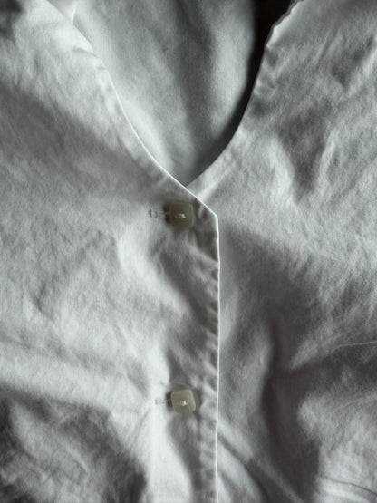 Tyler Boe Women's White Cotton Long Sleeve Tunic - Size 8