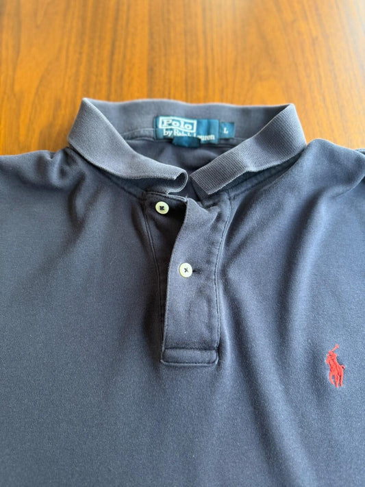 Vintage Polo by Ralph Lauren Navy Blue Short Sleeve Polo Shirt Men's Size L