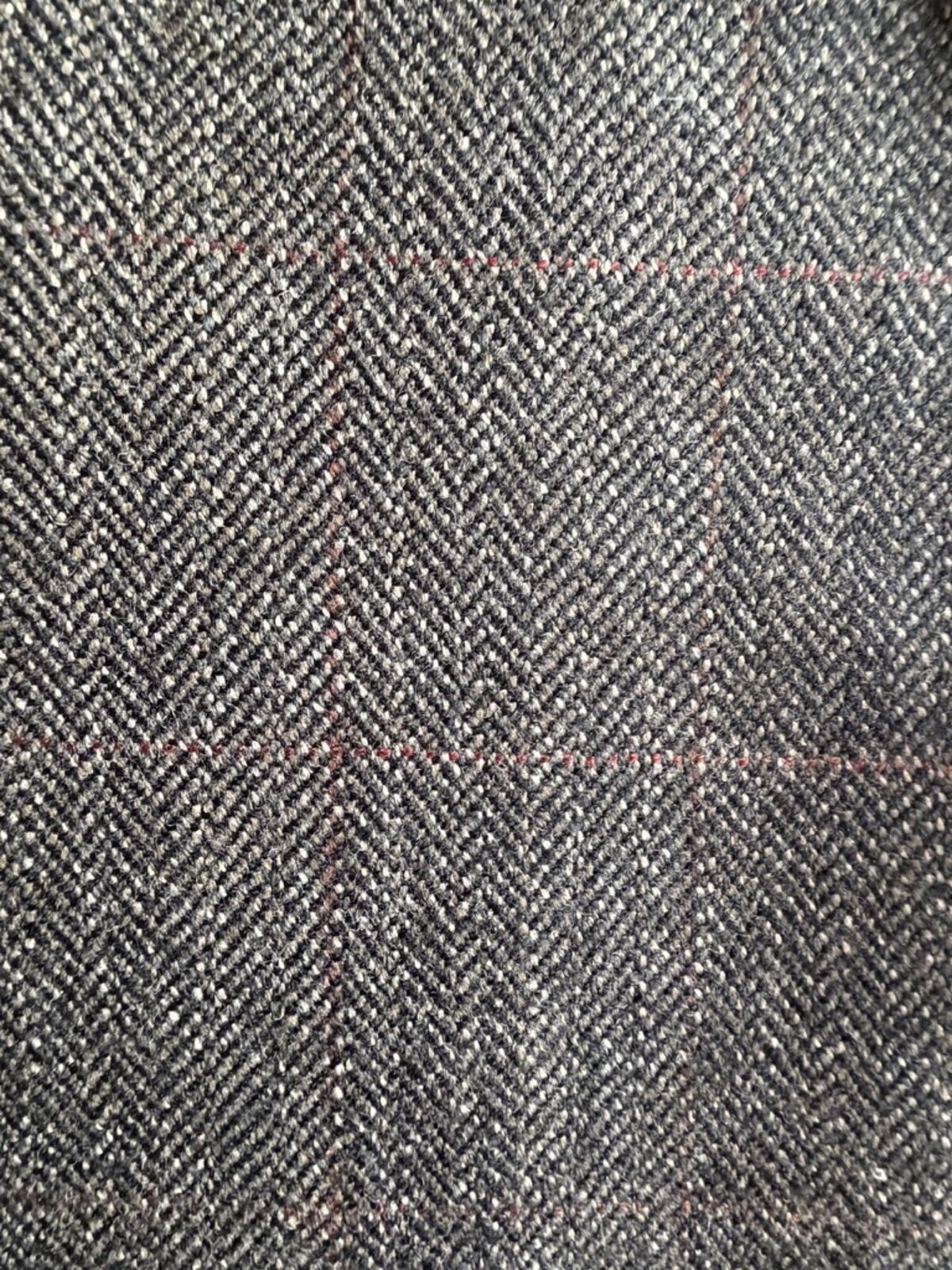 Lauren Ralph Lauren Men's Gray Herringbone Wool Blazer w/Elbow Patches - S 46R