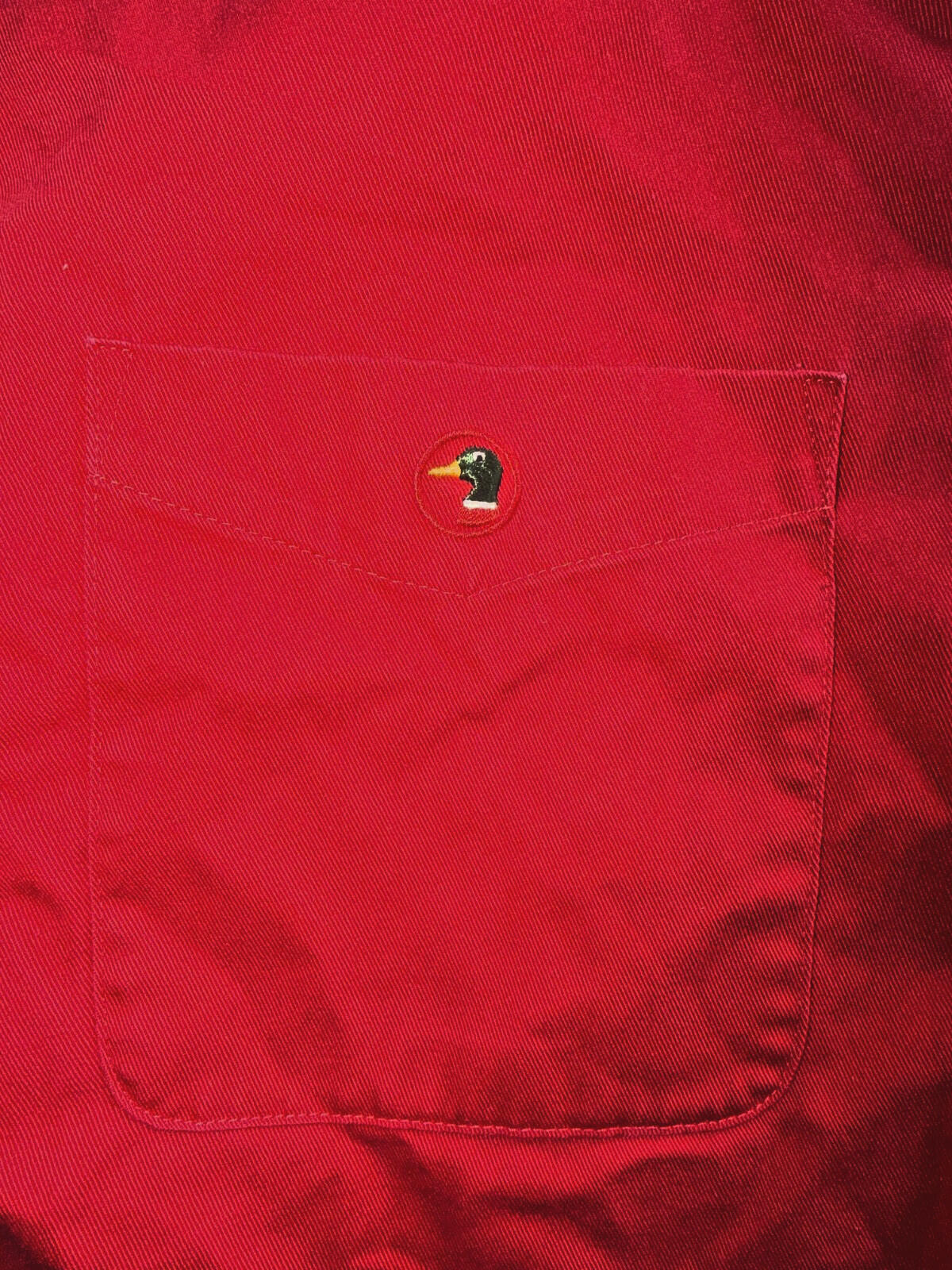 Vintage Duck Head Men's Red Button-Up - Size M