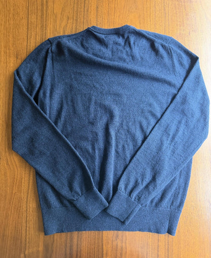 Banana Republic Women's Merino Wool Navy Blue Crew Neck Sweater - Size S