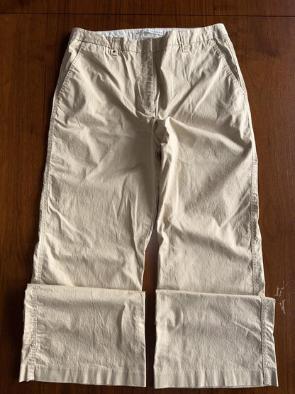 Tommy Hilfiger Women's Wide Leg Tan Stretch Pants - Size 12