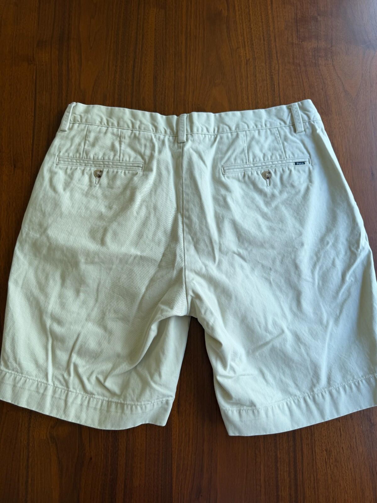 Polo Ralph Lauren Mens Size 34 Beige Cotton Chino Shorts