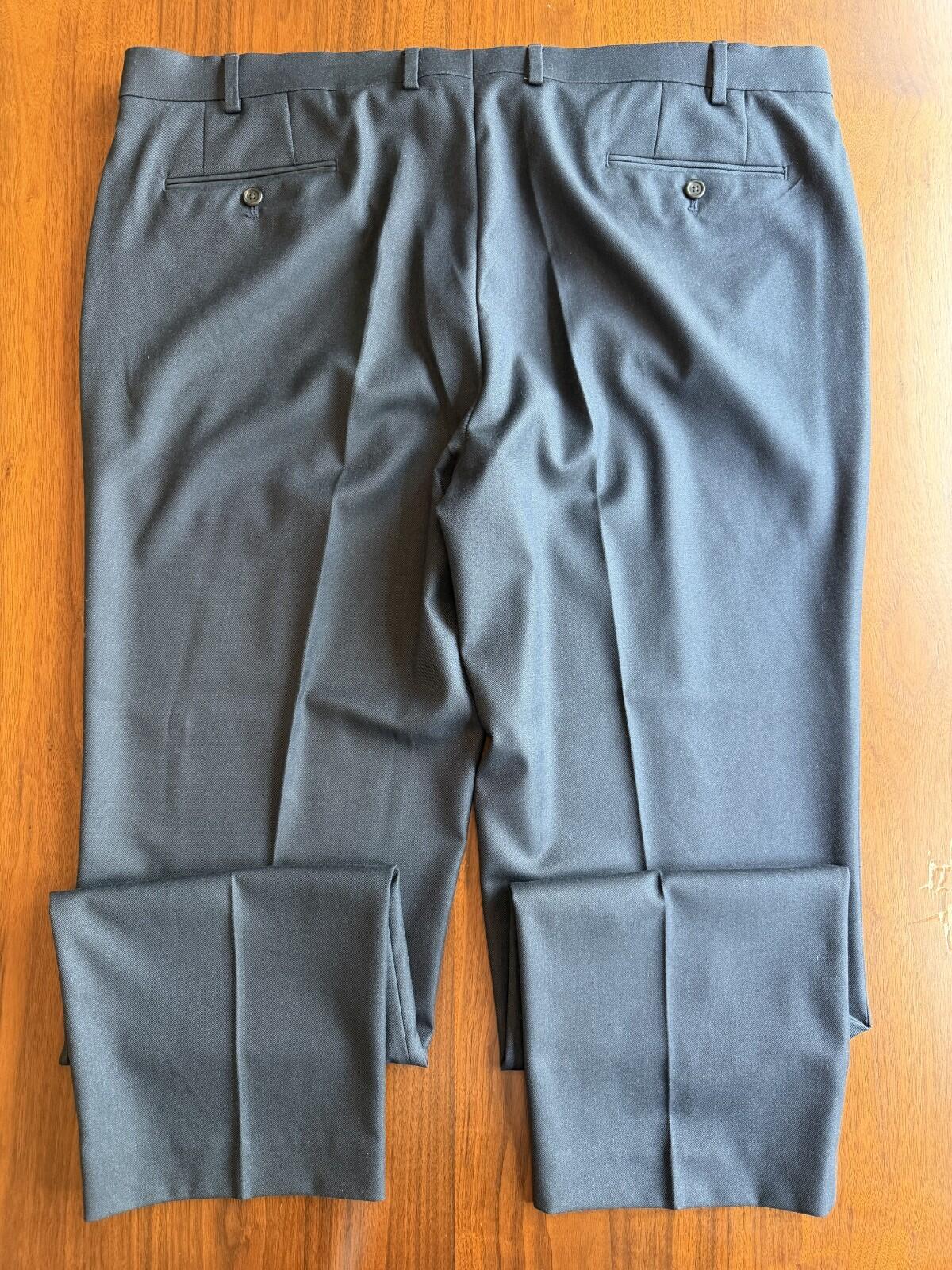 Lauren Ralph Lauren Men's Navy Blue Flat Front Dress Pants - Size 42x32
