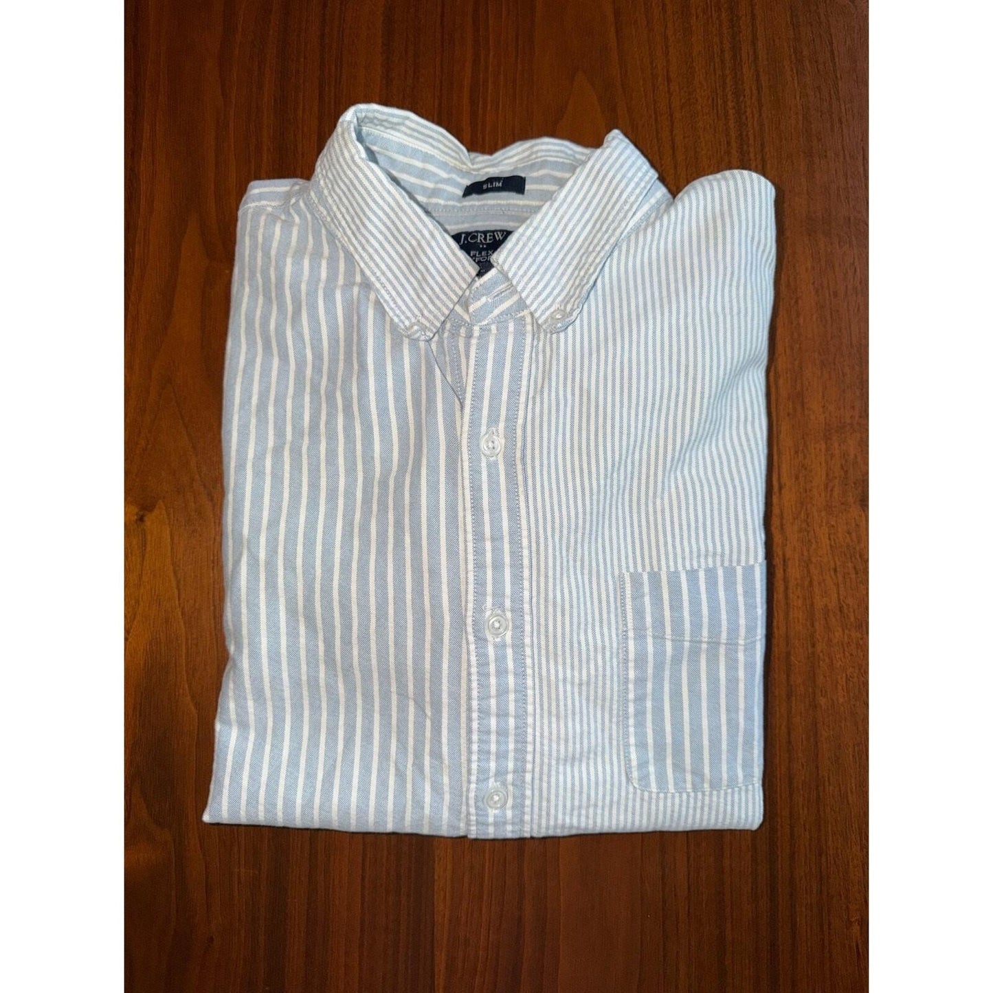 J.Crew Flex Oxford Slim Fit Multi-Striped Button Down - Size XL