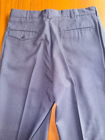 Vintage Farah Clothing Co. Men's Flat Front Navy Dress Slacks 32x30