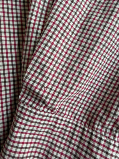 Ralph Lauren Men's Classic Fit Red and Brown Plaid Button Down - Size 17-34/35