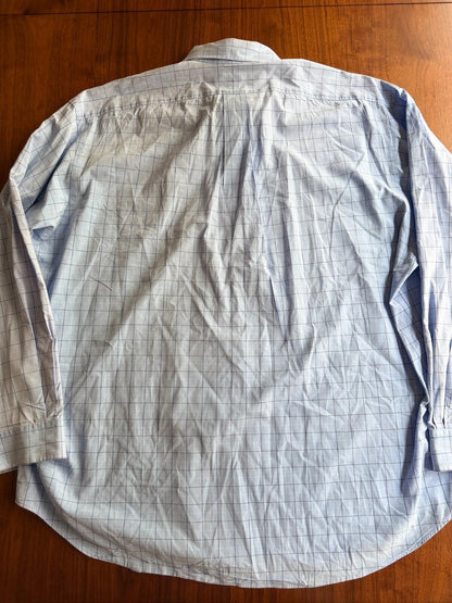 Polo Ralph Lauren Blake Men's XL Blue Grid Plaid Long Sleeve Button Down Shirt